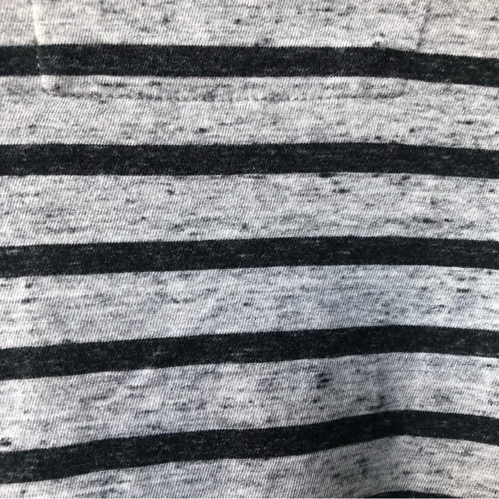3/$25 BANANA REPUBLIC Men’s Striped 100% Cotton Soft Wash Gray Short Sleeve Tee